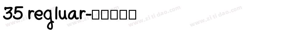 35 regluar字体转换